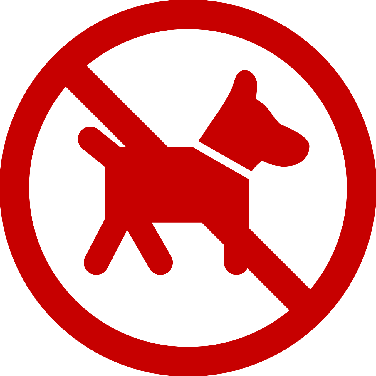 Icone interdiction des chiens