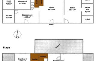 Plan du gîte